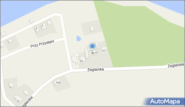 Laskowo, Żeglarska, 39, mapa Laskowo
