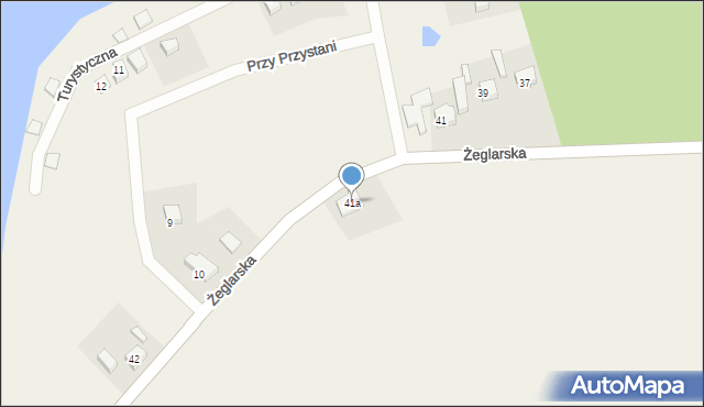 Laskowo, Żeglarska, 41a, mapa Laskowo