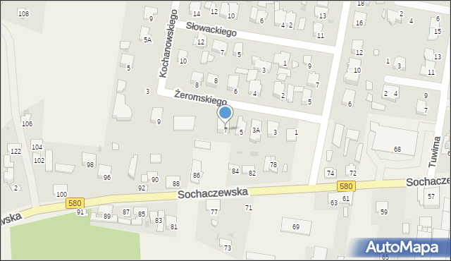 Leszno, Żeromskiego Stefana, 7, mapa Leszno