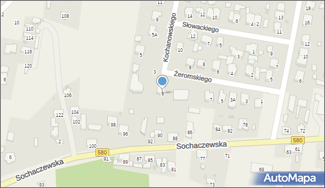 Leszno, Żeromskiego Stefana, 9, mapa Leszno