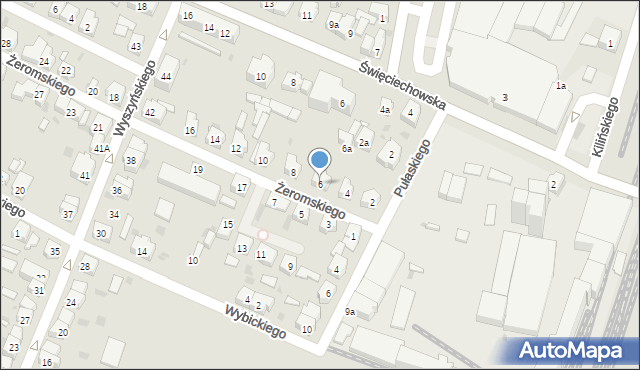 Leszno, Żeromskiego Stefana, 6, mapa Leszno