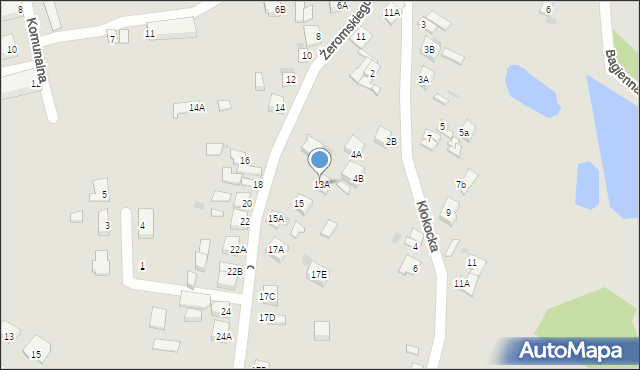 Lipno, Żeromskiego Stefana, 13A, mapa Lipno