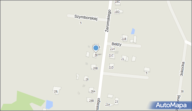 Lipno, Żeromskiego Stefana, 26, mapa Lipno