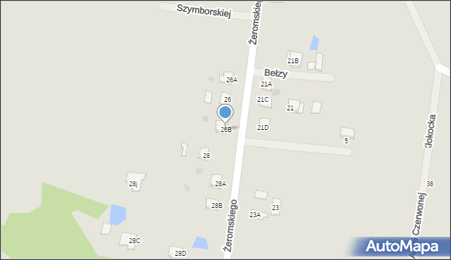 Lipno, Żeromskiego Stefana, 26B, mapa Lipno