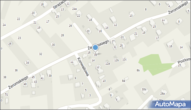 Łodygowice, Żeromskiego Stefana, 33, mapa Łodygowice