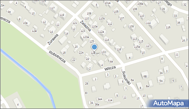 Lublin, Żelazna, 131, mapa Lublina