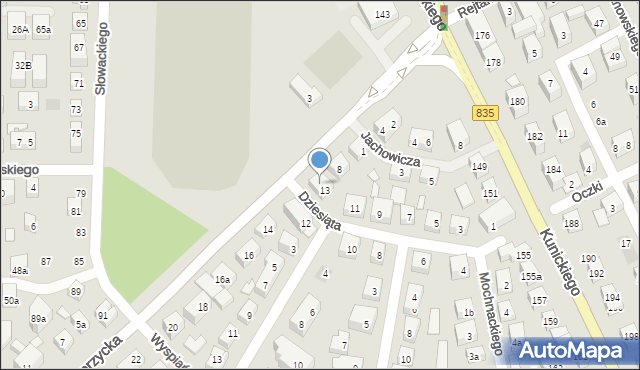 Lublin, Zemborzycka, 10, mapa Lublina