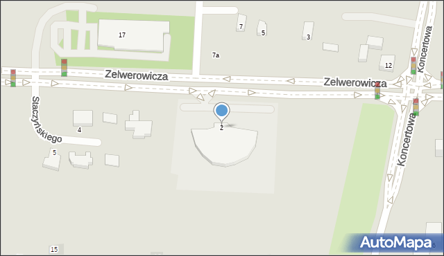 Lublin, Zelwerowicza Aleksandra, 2, mapa Lublina