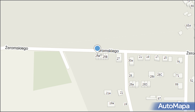 Lubliniec, Żeromskiego Stefana, 25e, mapa Lubliniec