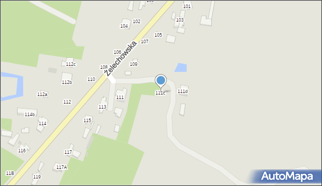 Łuków, Żelechowska, 111c, mapa Łuków