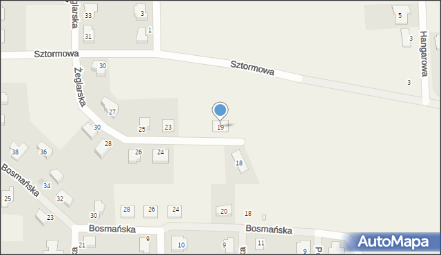 Lusówko, Żeglarska, 19, mapa Lusówko