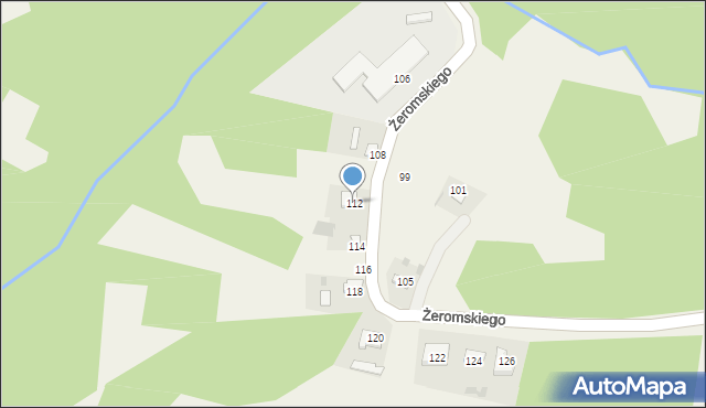 Majków, Żeromskiego Stefana, 112, mapa Majków