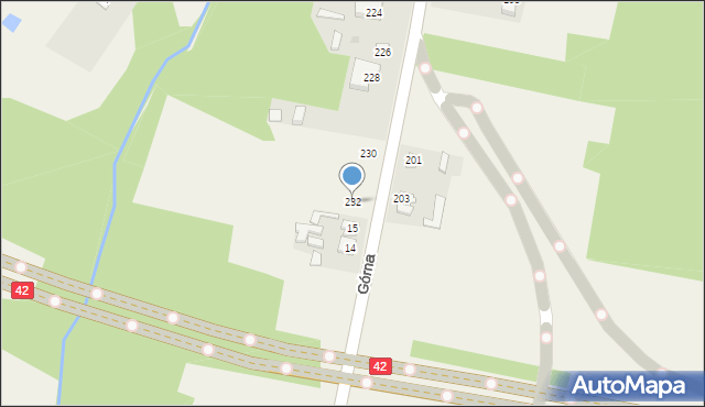 Majków, Żeromskiego Stefana, 232, mapa Majków