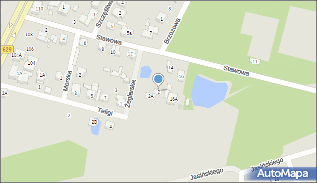 Marki, Żeglarska, 2, mapa Marki