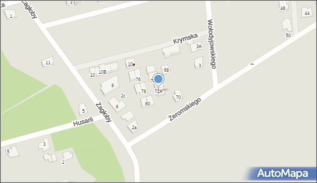 Marki, Żeromskiego Stefana, 72A, mapa Marki