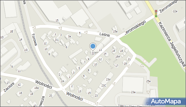 Mielec, Żeromskiego Stefana, 11, mapa Mielca