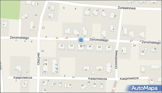 Niemcz, Żeromskiego Stefana, 16, mapa Niemcz