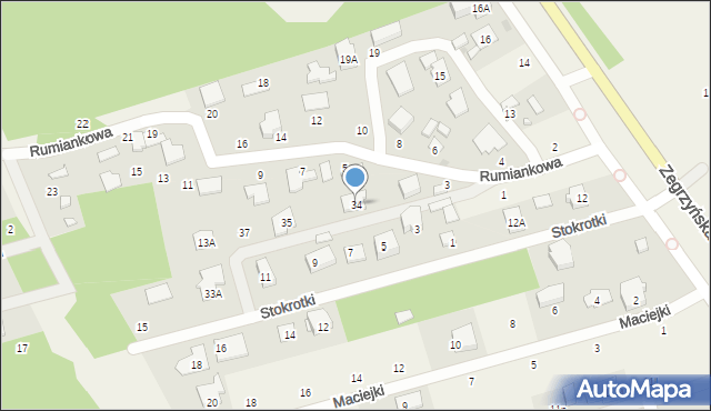 Nieporęt, Zegrzyńska, 34, mapa Nieporęt