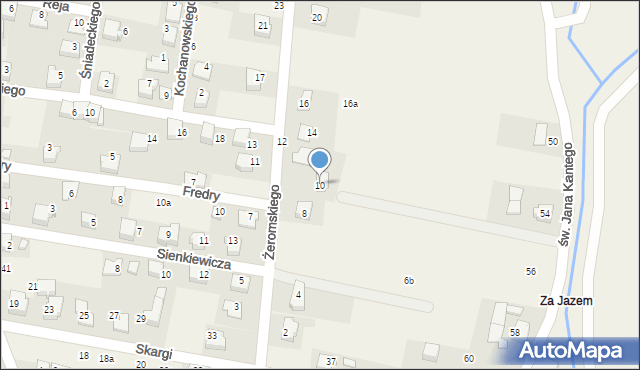 Nowa Wieś, Żeromskiego Stefana, 10, mapa Nowa Wieś