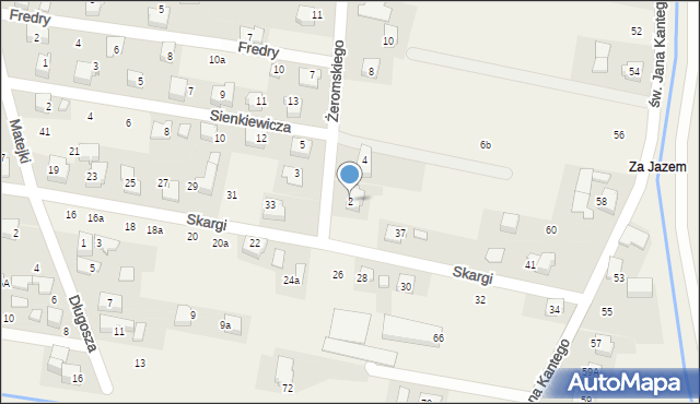 Nowa Wieś, Żeromskiego Stefana, 2, mapa Nowa Wieś