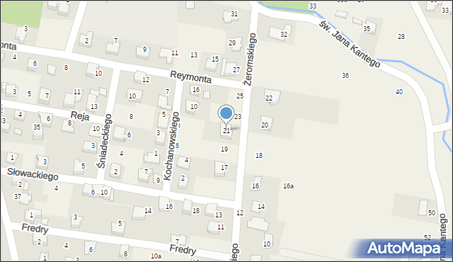 Nowa Wieś, Żeromskiego Stefana, 21, mapa Nowa Wieś