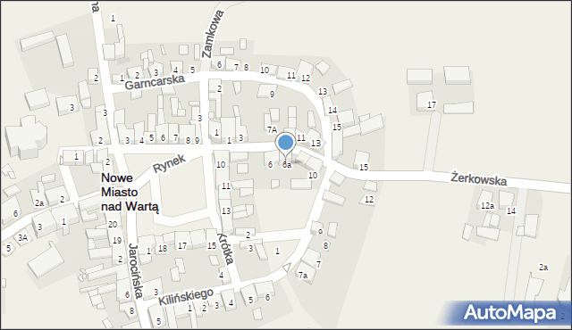 Nowe Miasto nad Wartą, Żerkowska, 6a, mapa Nowe Miasto nad Wartą