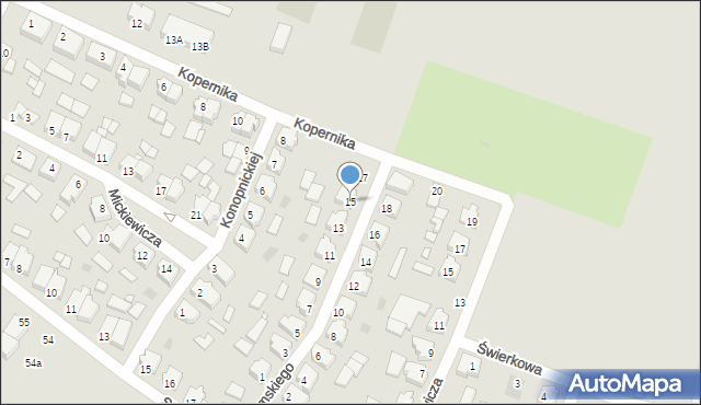 Obrzycko, Żeromskiego Stefana, 15, mapa Obrzycko