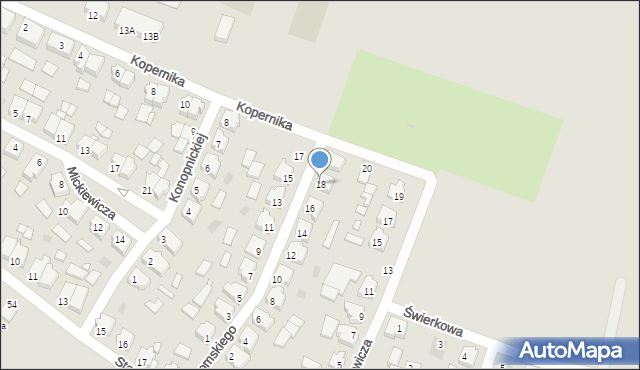 Obrzycko, Żeromskiego Stefana, 18, mapa Obrzycko