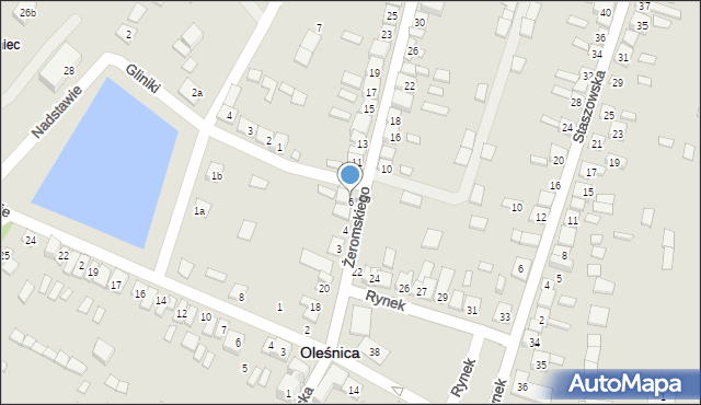 Oleśnica, Żeromskiego Stefana, 6, mapa Oleśnica