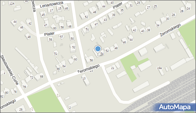 Ostrołęka, Żeromskiego Stefana, 56, mapa Ostrołęka