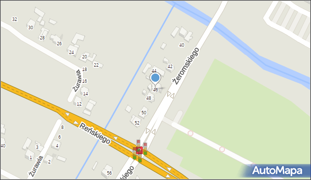 Ostrowiec Świętokrzyski, Żeromskiego Stefana, 46, mapa Ostrowiec Świętokrzyski