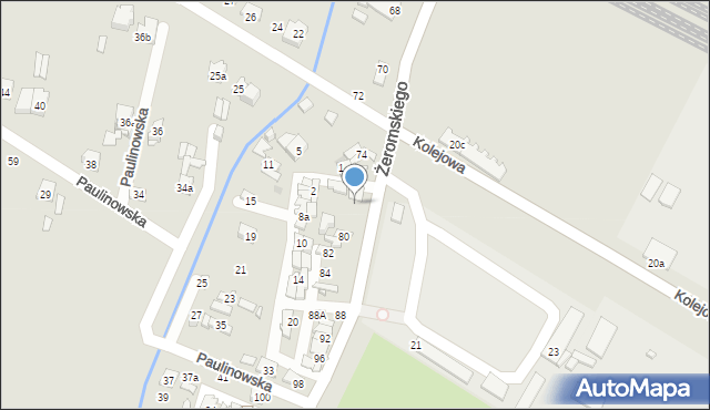 Ostrowiec Świętokrzyski, Żeromskiego Stefana, 66, mapa Ostrowiec Świętokrzyski