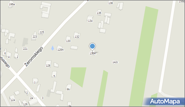 Otwock, Żeromskiego Stefana, 136A, mapa Otwock
