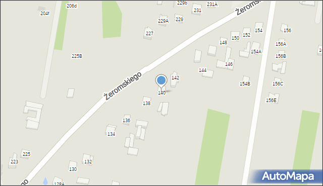 Otwock, Żeromskiego Stefana, 140, mapa Otwock