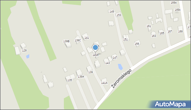 Otwock, Żeromskiego Stefana, 141b, mapa Otwock