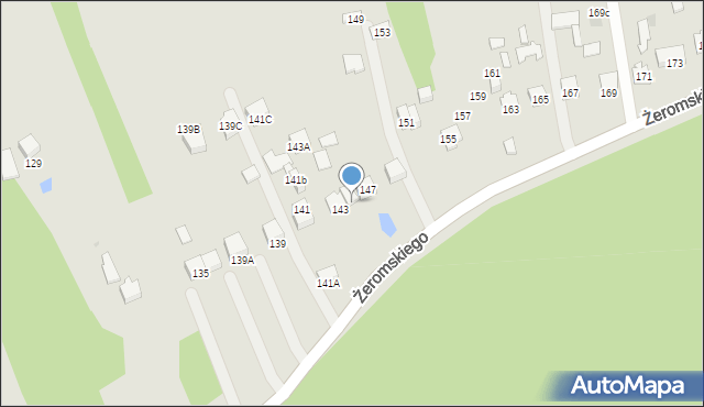 Otwock, Żeromskiego Stefana, 143B, mapa Otwock