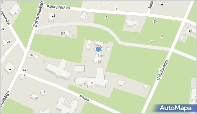 Otwock, Żeromskiego Stefana, 16, mapa Otwock