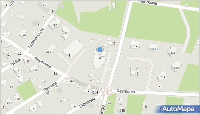 Otwock, Żeromskiego Stefana, 19, mapa Otwock