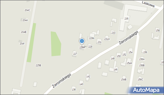 Otwock, Żeromskiego Stefana, 229A, mapa Otwock