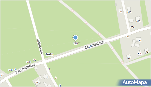 Otwock, Żeromskiego Stefana, 59D, mapa Otwock