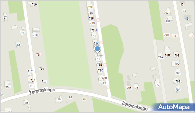 Otwock, Żeromskiego Stefana, 73G, mapa Otwock