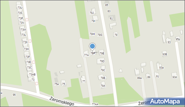 Otwock, Żeromskiego Stefana, 79F, mapa Otwock