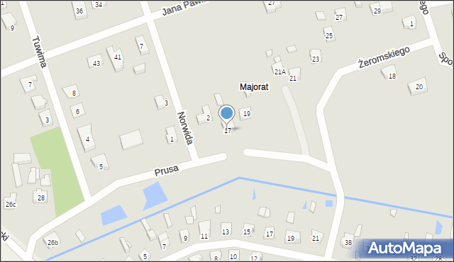 Pajęczno, Żeromskiego Stefana, 17, mapa Pajęczno