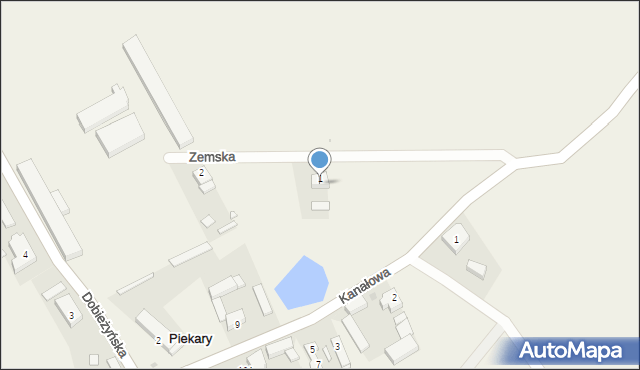 Piekary, Zemska, 1, mapa Piekary