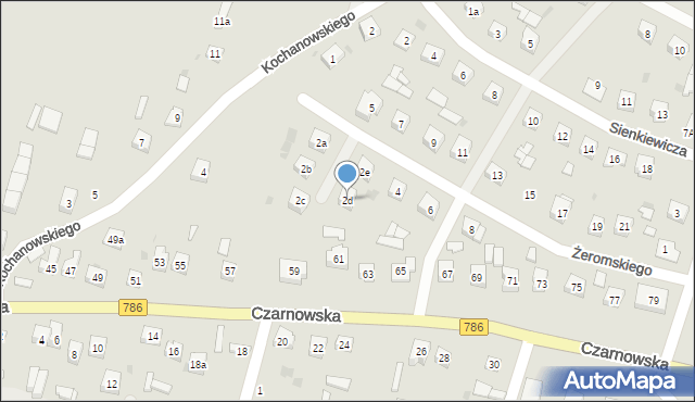Piekoszów, Żeromskiego Stefana, 2d, mapa Piekoszów