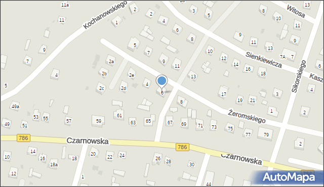 Piekoszów, Żeromskiego Stefana, 6, mapa Piekoszów