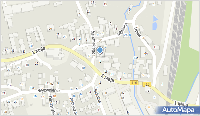 Pietrowice Wielkie, Żeromskiego Stefana, 3, mapa Pietrowice Wielkie