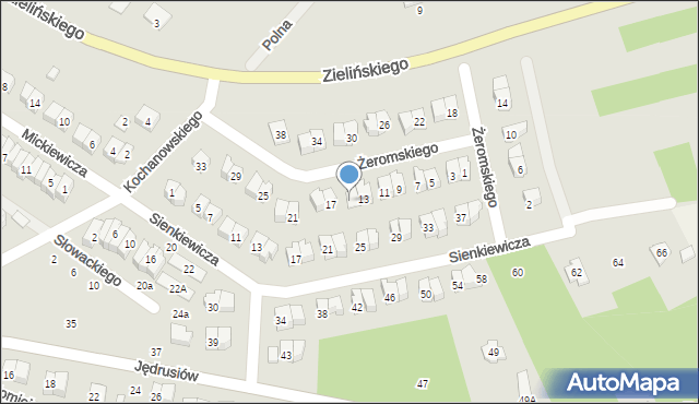 Połaniec, Żeromskiego Stefana, 15, mapa Połaniec