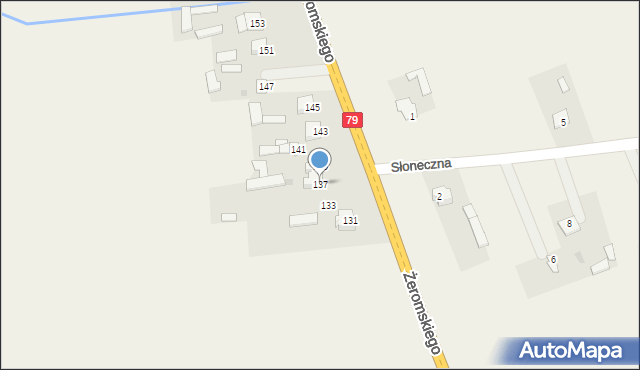 Policzna, Żeromskiego Stefana, 137, mapa Policzna