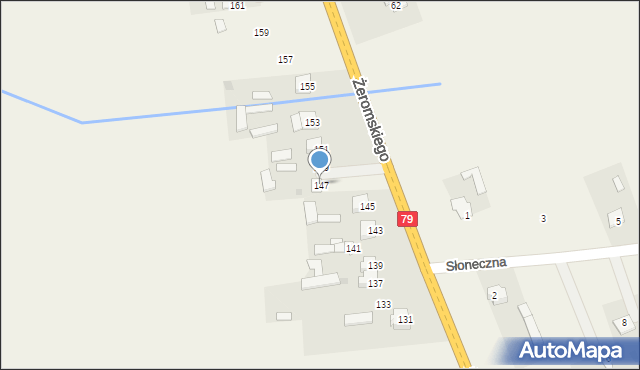 Policzna, Żeromskiego Stefana, 147, mapa Policzna